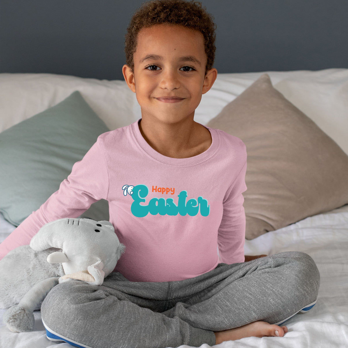 Happy Easter - Toddler Long Sleeve Tee
