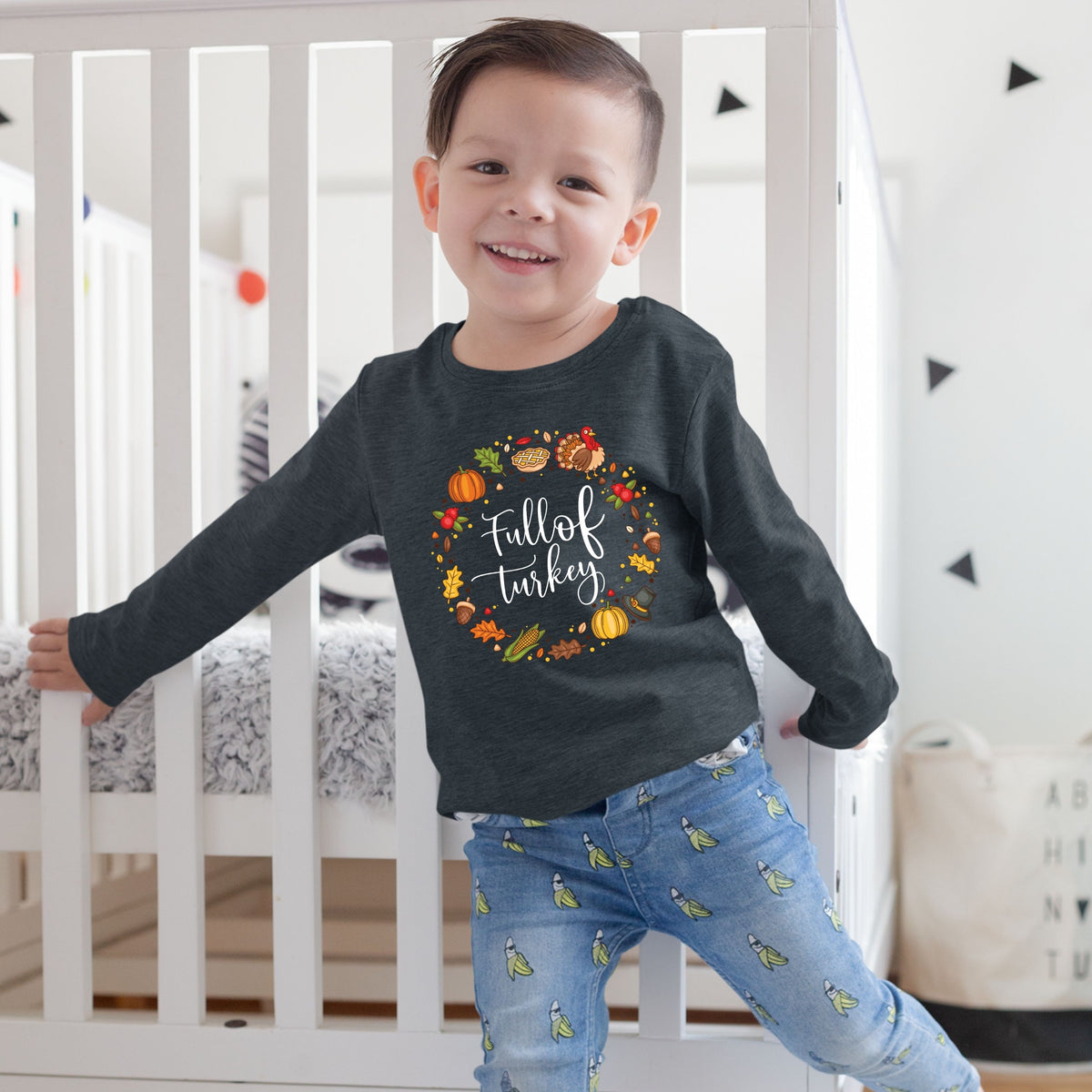 Full Of Turkey, Thanksgiving Sweatshirt, Thanksgiving Sweater for kids, Thanksgiving Gift Ideas, Cute Thanksgiving