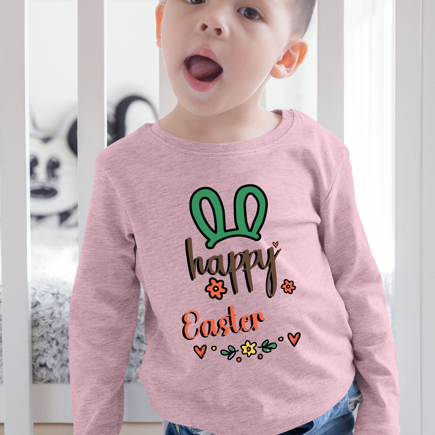 Happy Easter - Toddler Long Sleeve Tee
