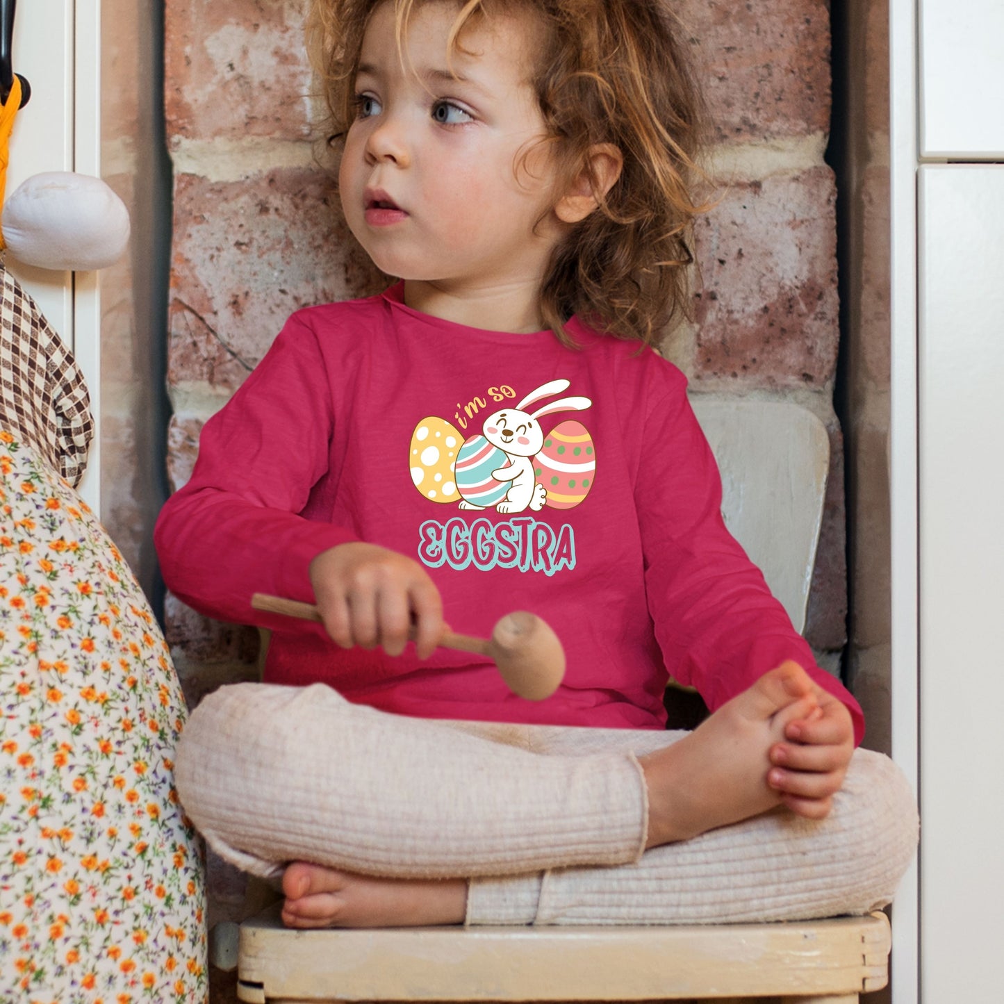 I'm So Eggstra - Toddler Long Sleeve Tee