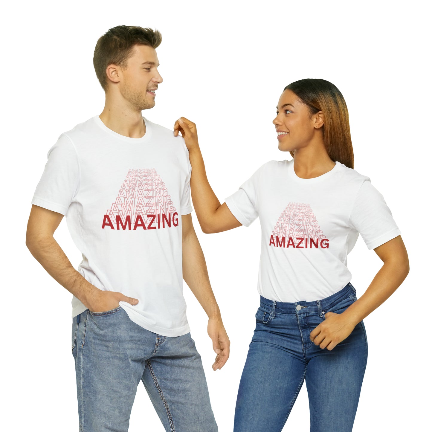 Red Amazing Unisex Jersey Short Sleeve Tee