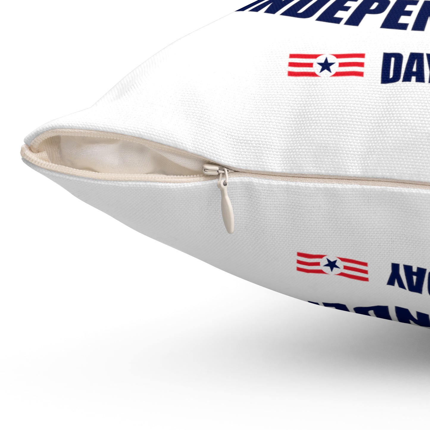 4th of July Independence Day Celebration Spun Polyester Square Pillow