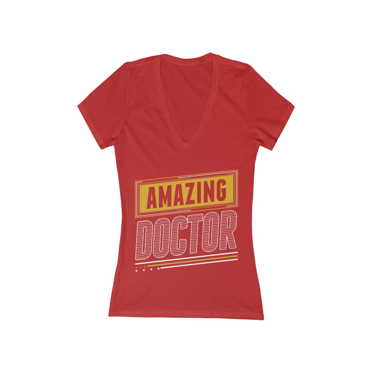 Amazing Doctor Women's Short Sleeve V-Neck Tee, Doctor shirts, Doctor gift ideas, gift for doctors, women shirt with doctor design