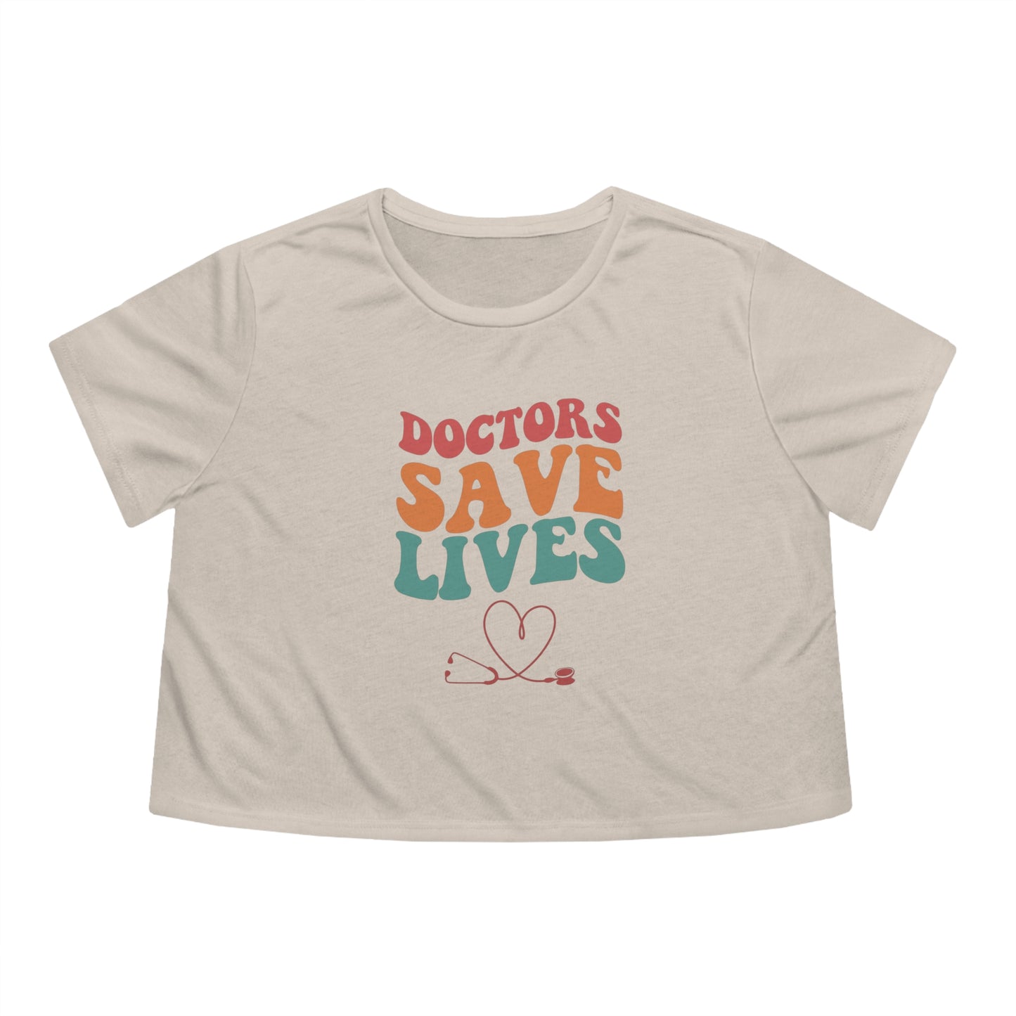 Doctors Save Lives Women's Flowy Cropped Tee, Doctor shirts, Doctor gift ideas, New Doctor shirt, gift for doctor, Doctor team shirt