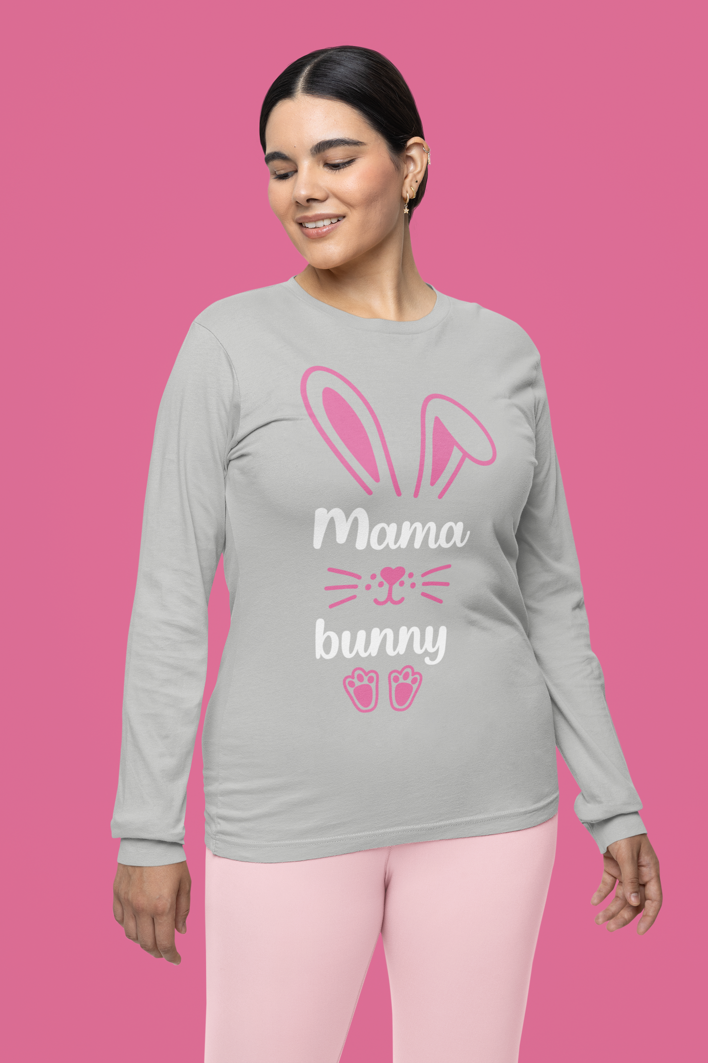 Mama Bunny - Unisex Jersey Long Sleeve Tee