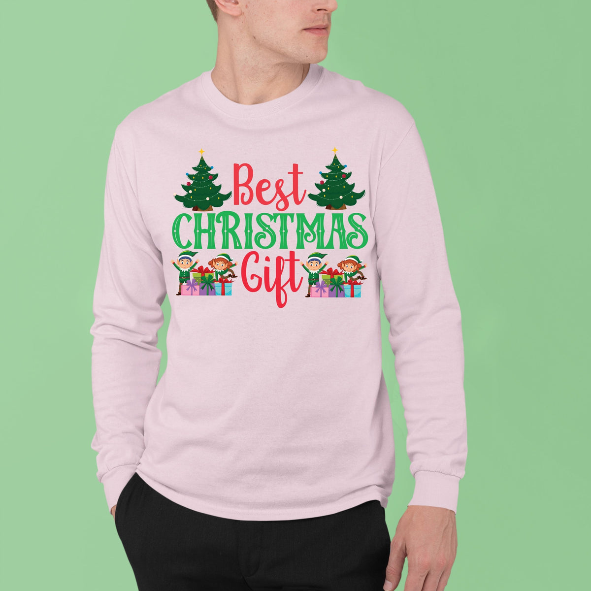 Best Christmas Gift, Christmas Crewneck For Men, Christmas Long Sleeves, Christmas Present, Christmas Sweater, Christmas Sweatshirt