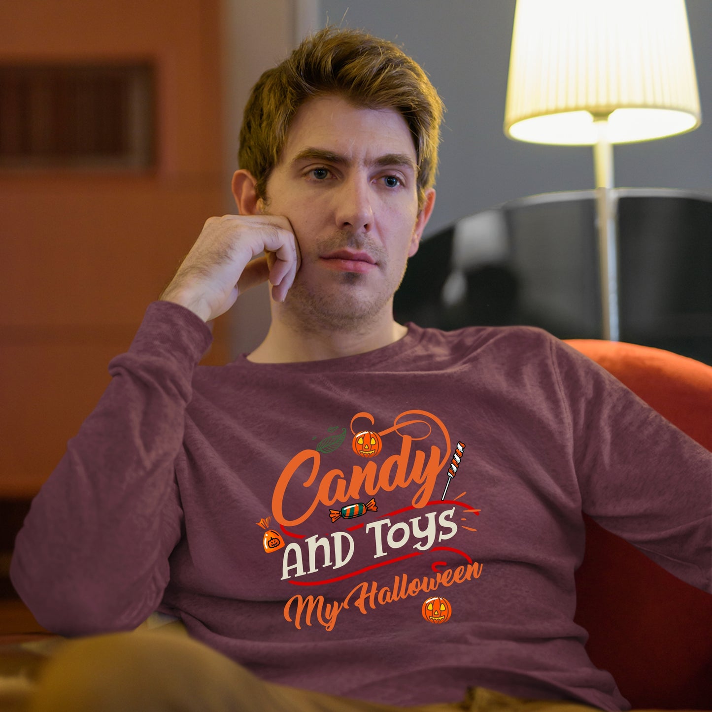 Halloween Candy and Toys Sweatshirt, Halloween Gift Sweatshirt, Halloween Sweater, Cute Halloween Sweatshirt, Funny Halloween Sweatshirt