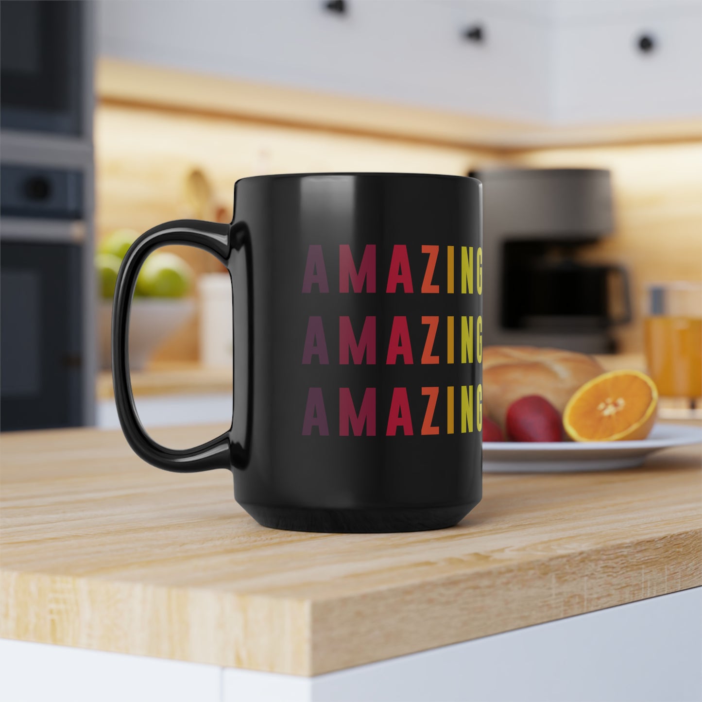 Amazing - Black Mug, 15oz