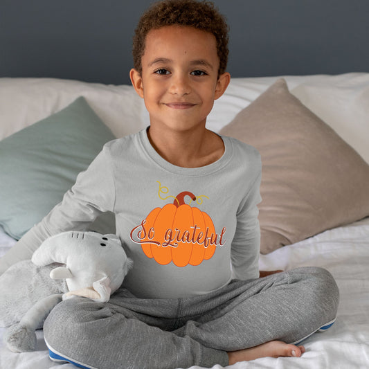 So Grateful, Thanksgiving Sweatshirt, Thanksgiving Sweater for kids, Thanksgiving Gift Ideas, Cute Thanksgiving