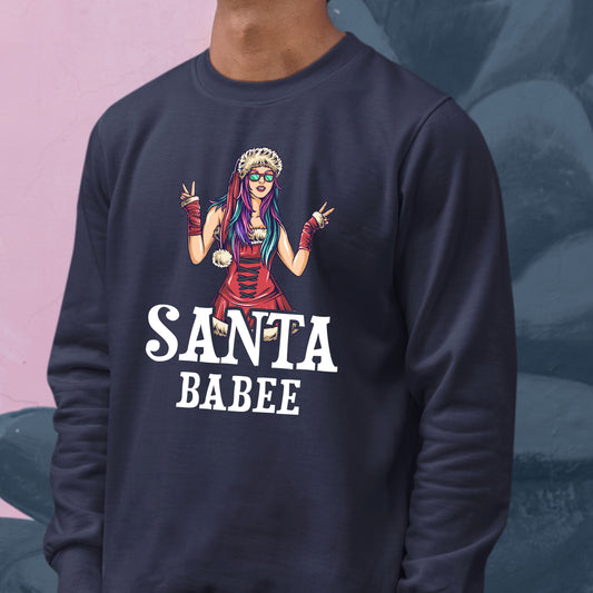 Santa Babee, Youth Long Sleeve, Christmas Clothing, Christmas Sweatshirts, Christmas Shirts, Christmas Decor, Christmas
