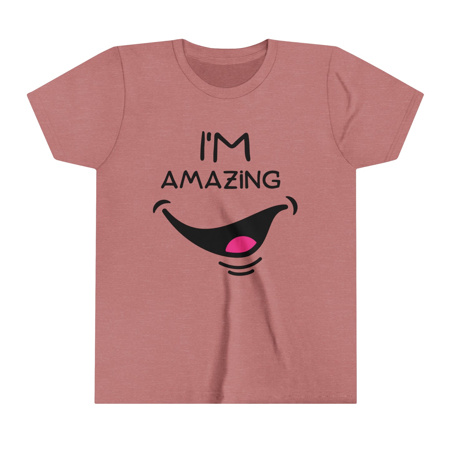 I'm Amazing With Cheeky Smile Youth Short Sleeve Tee