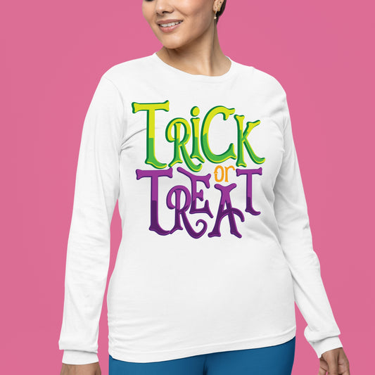 Halloween Trick or Treat Sweatshirt, Halloween Gift Sweatshirt, Halloween Sweater, Cute Halloween Sweatshirt, Funny Halloween Sweatshirt