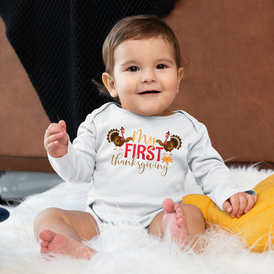 My First Thanks Giving, Thanksgiving Bodysuit, Thanksgiving Onesies for kids, Thanksgiving Gift Ideas, Cute Thanksgiving