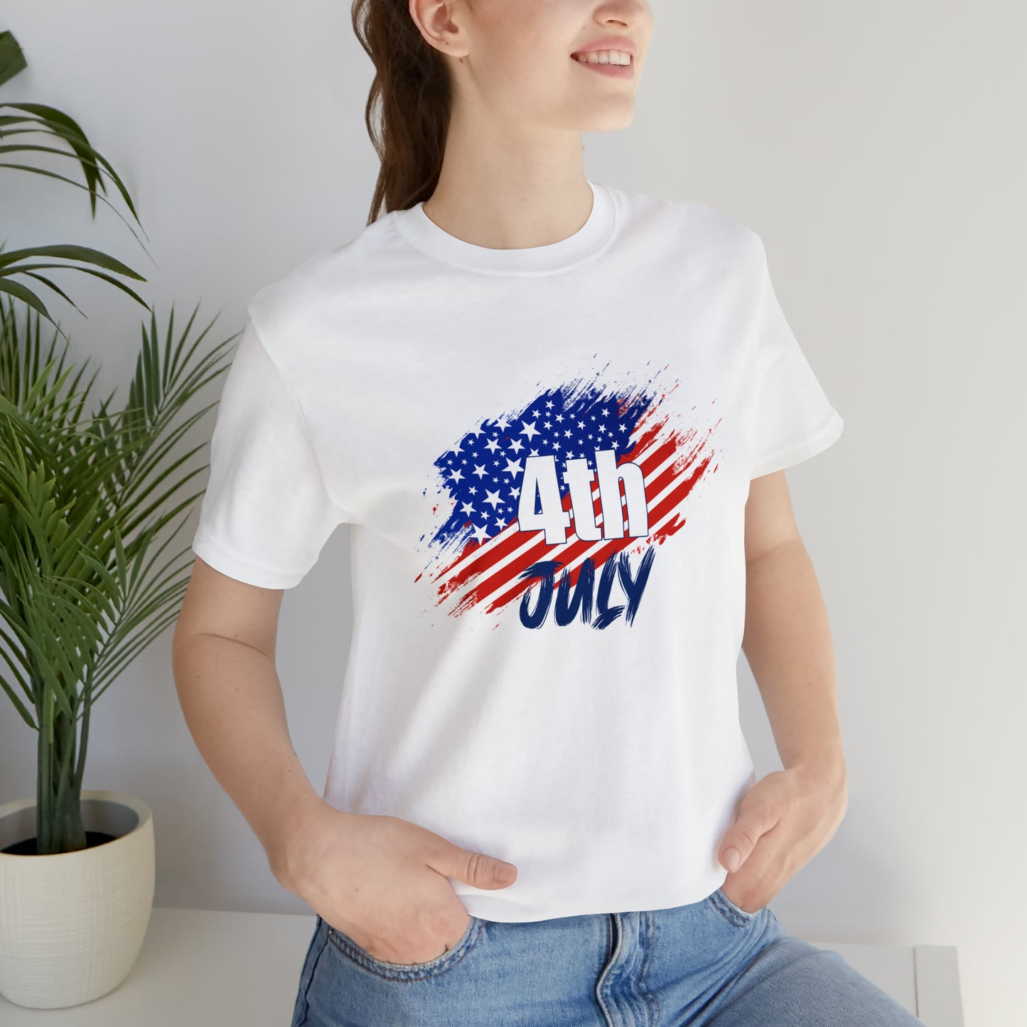 4th of July Celebration Unisex Short Sleeve Jersey Tee