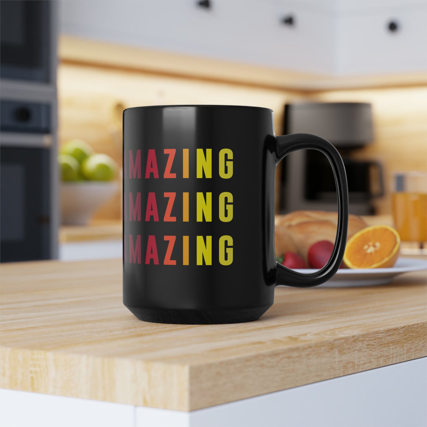 Amazing - Black Mug, 15oz