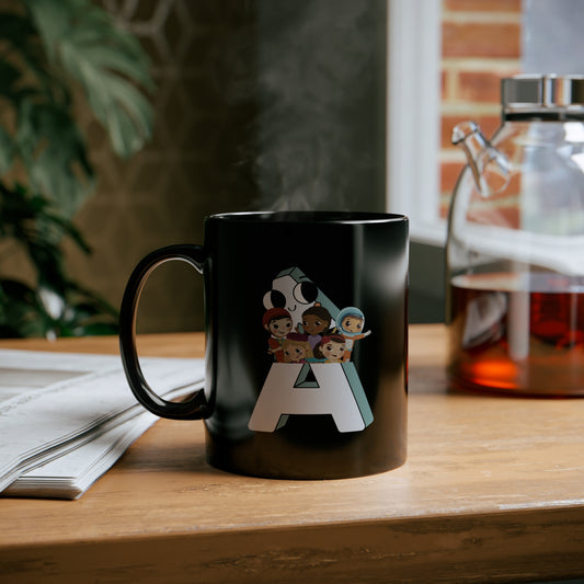 Amazing Kids Black Glossy Mug