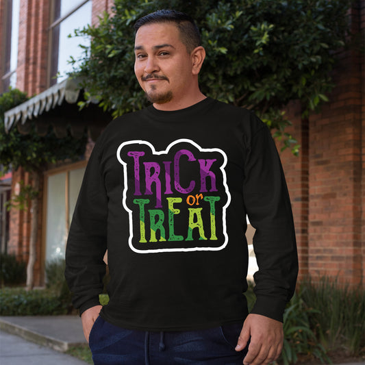 Trick or Treat, Halloween Gift Sweatshirt, Halloween Sweater, Cute Halloween Sweatshirt, Funny Halloween Sweatshirt, Fall Sweatshirts