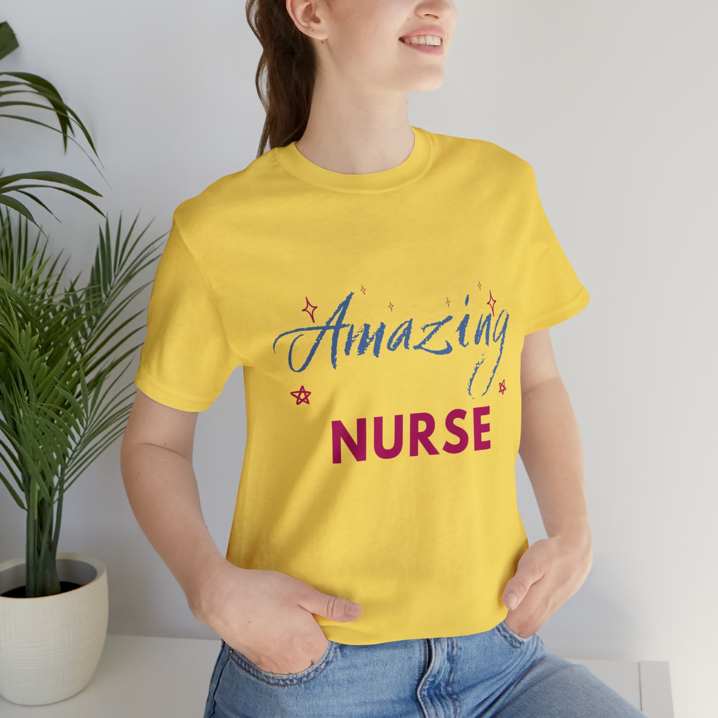 Amazing Nurse Unisex Jersey Short Sleeve Tee