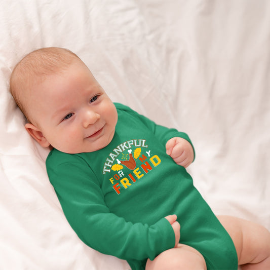 Thankful For My Friend, Thanksgiving Bodysuit, Thanksgiving Onesies for kids, Thanksgiving Gift Ideas, Cute Thanksgiving