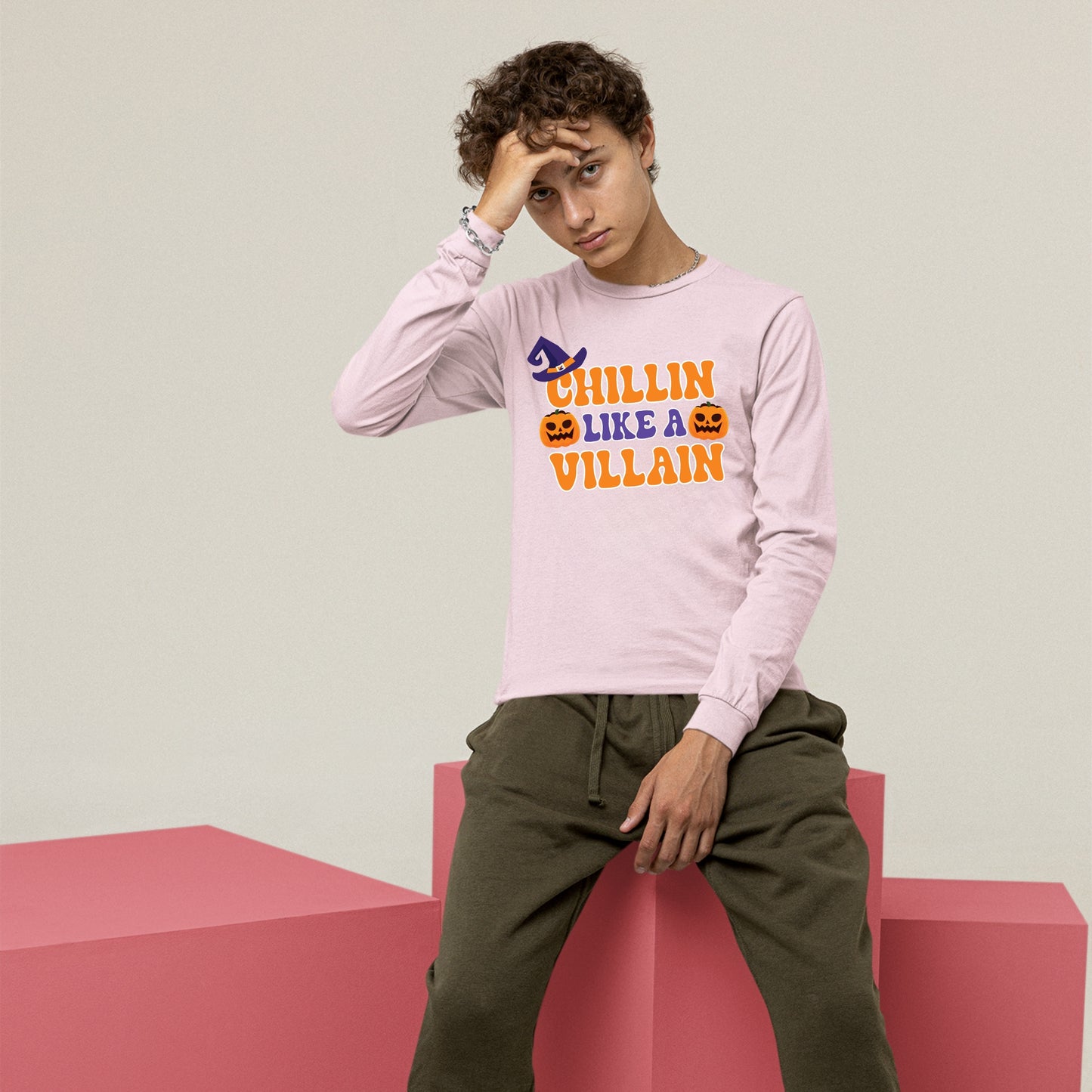 Halloween Chillin Like a Villian Sweatshirt, Halloween Gift Sweatshirt, Funny Halloween Sweatshirt, Halloween Design Shirt, Fall Sweatshirts