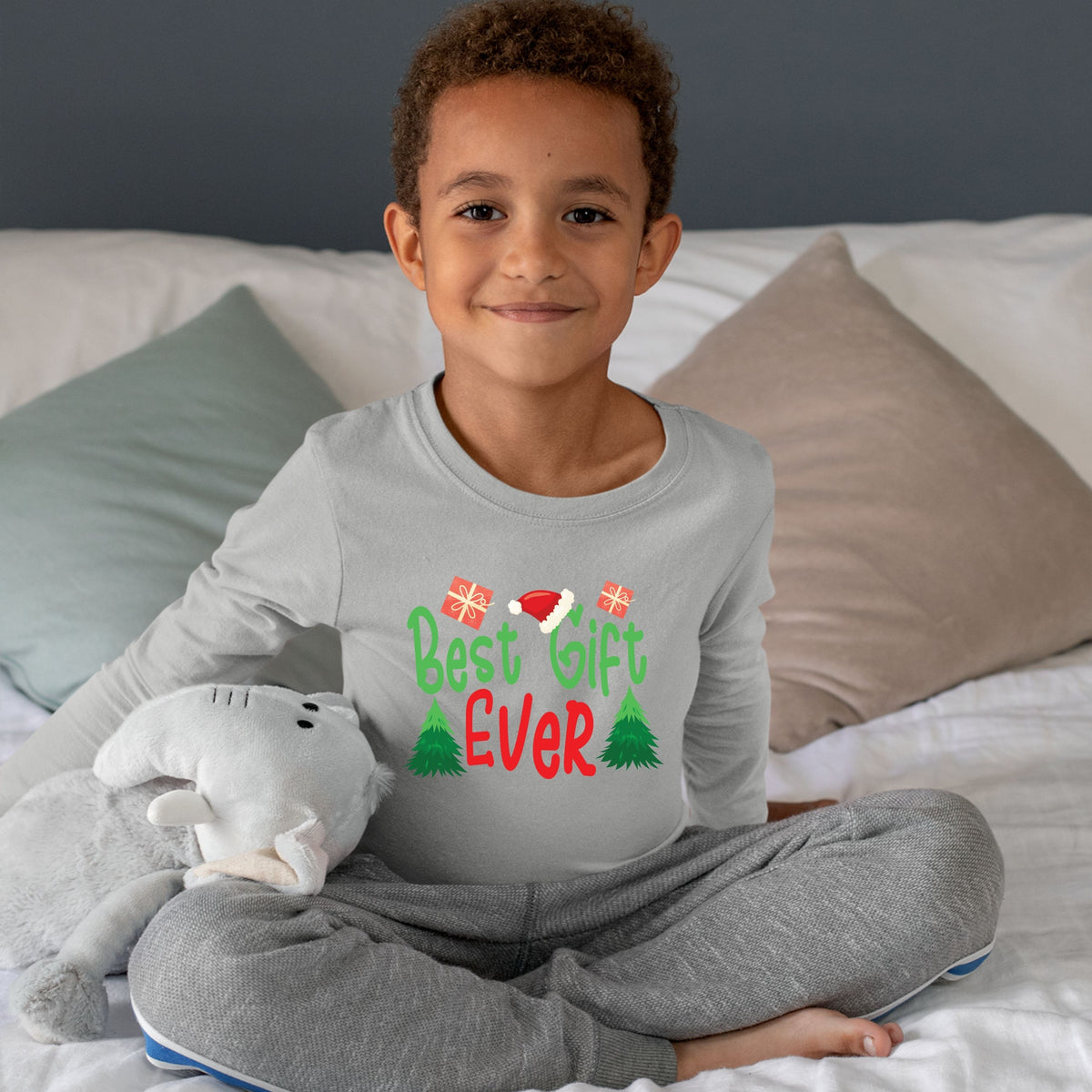 Best Gift Ever, Christmas Crewneck For Youth, Christmas Long Sleeves, Christmas Sweatshirt, Christmas Sweater, Christmas Present