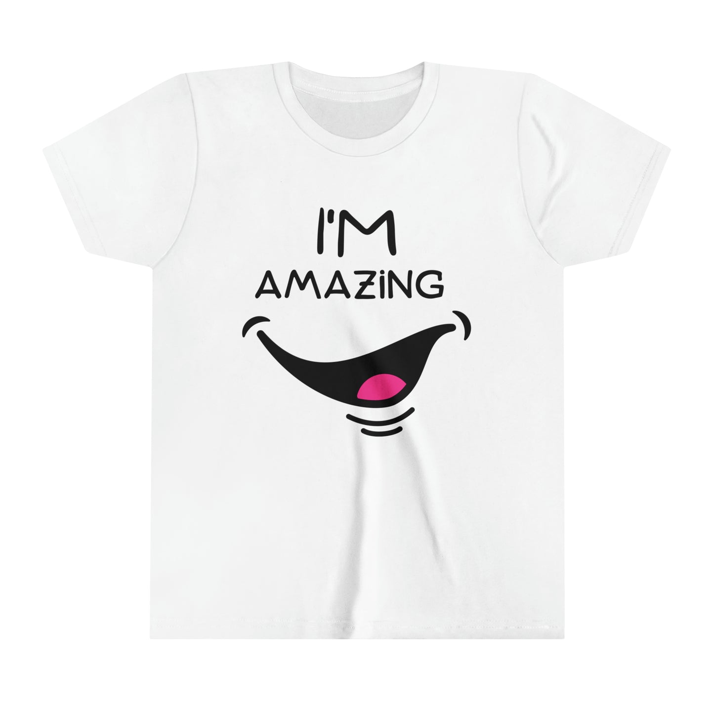 I'm Amazing With Cheeky Smile Youth Short Sleeve Tee