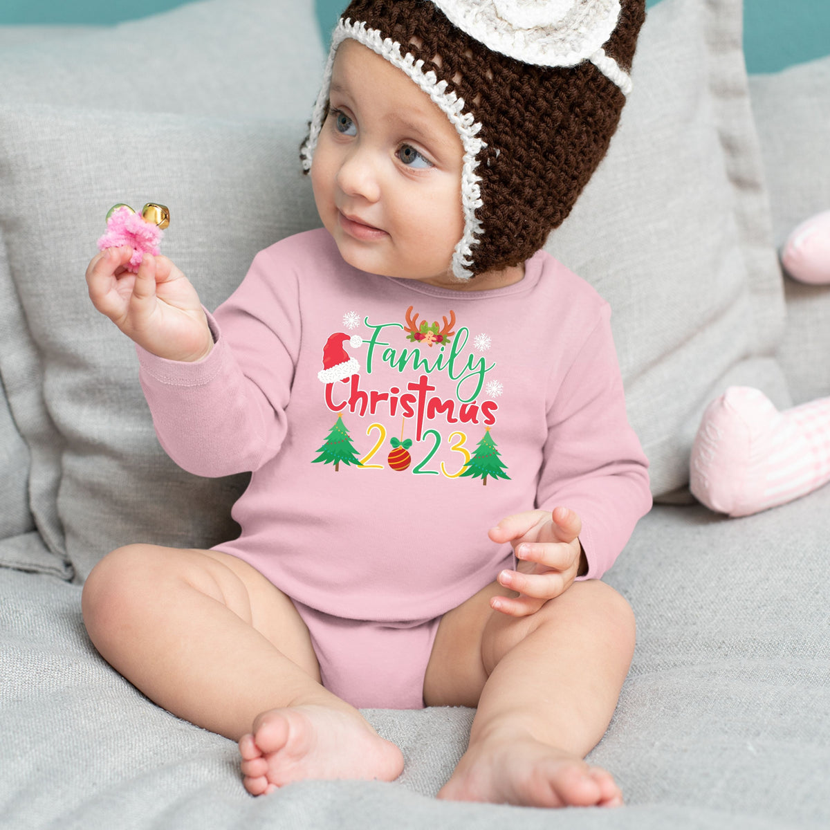 Family Christmas 2023, Christmas Long Sleeves, Christmas Onesies, Christmas Bodysuits For Kids, Christmas Present, Christmas Bodysuits