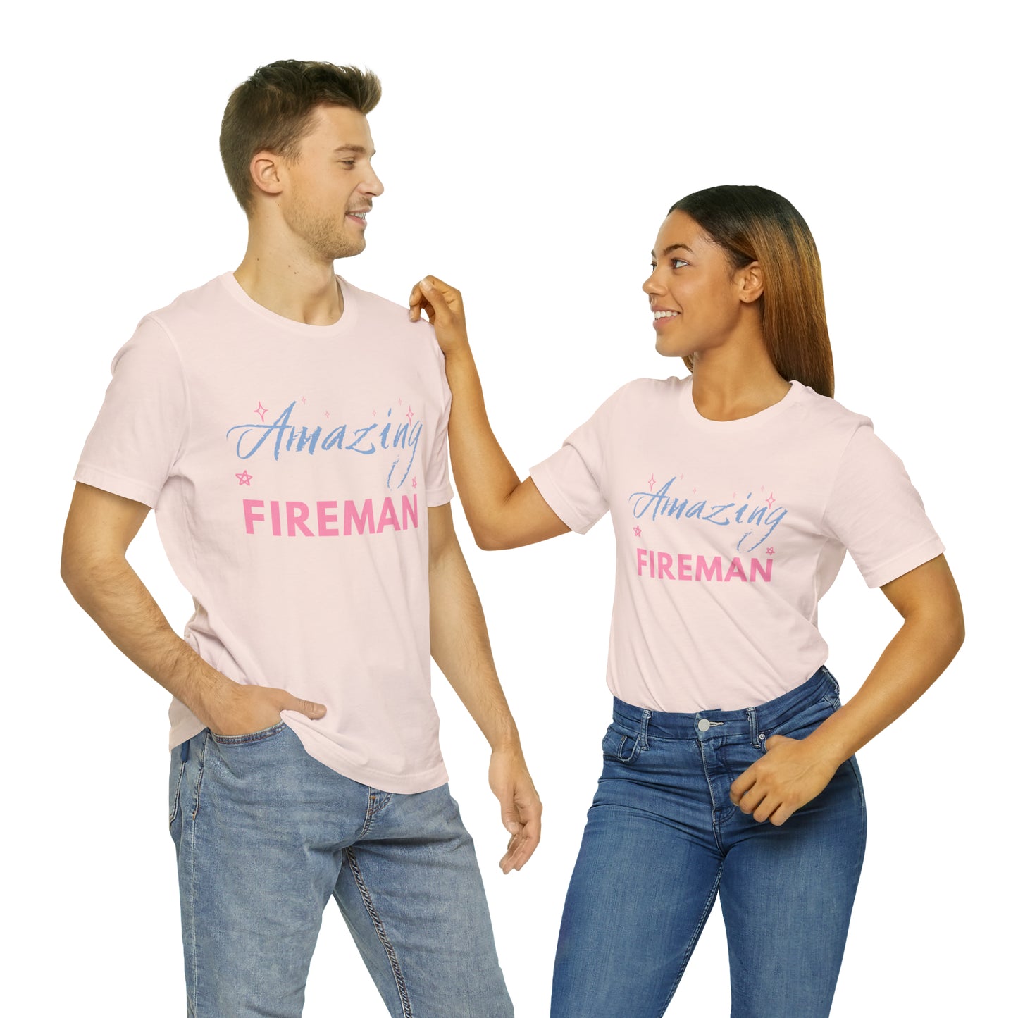 Amazing Fireman Unisex Jersey Short Sleeve Tee