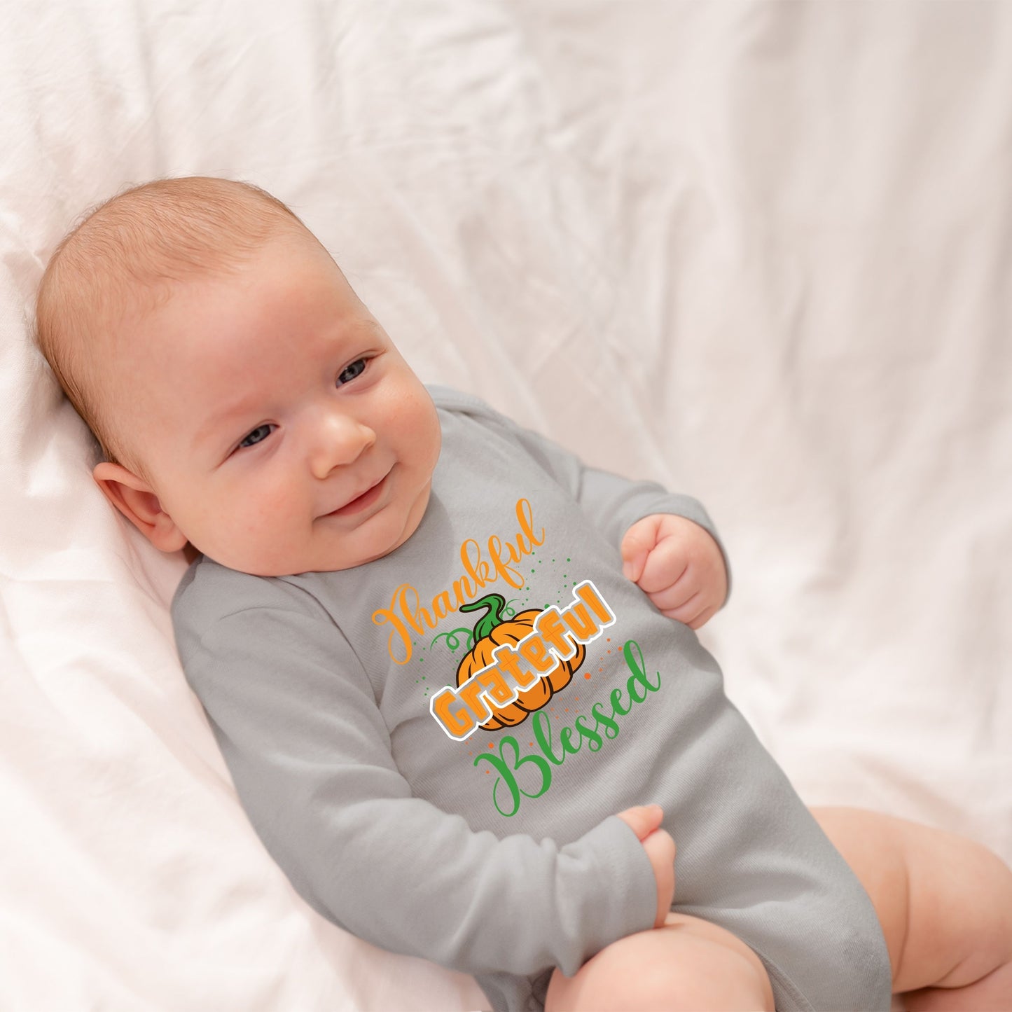 Thankful Grateful Blessed, Thanksgiving Bodysuit, Thanksgiving Onesies for kids, Thanksgiving Gift Ideas, Cute Thanksgiving