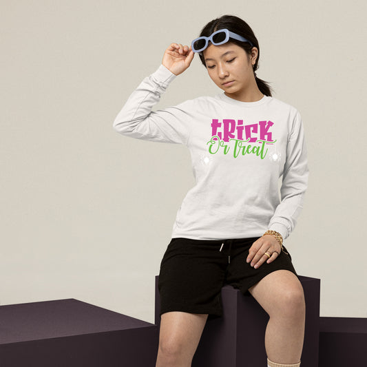 Trick or Treat, Halloween Gift Sweatshirt, Halloween Sweater, Cute Halloween Sweatshirt, Funny Halloween Sweatshirt, Fall Sweatshirts