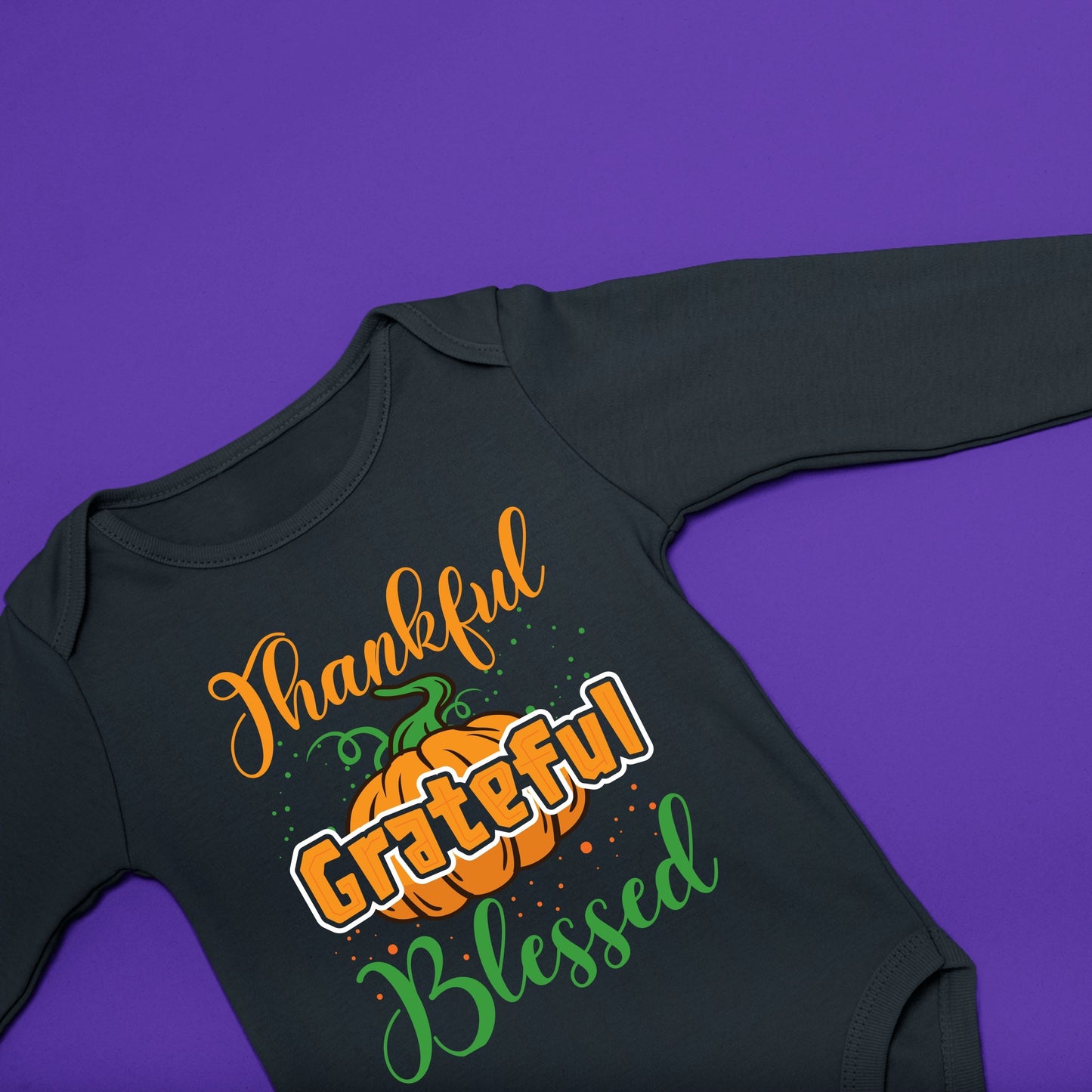 Thankful Grateful Blessed, Thanksgiving Bodysuit, Thanksgiving Onesies for kids, Thanksgiving Gift Ideas, Cute Thanksgiving