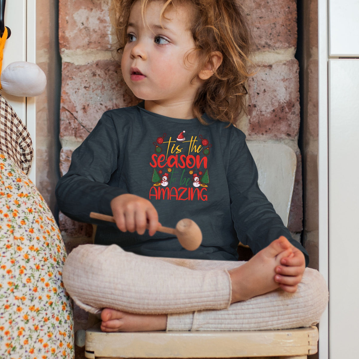 Tis the Season to Be Amazing, Christmas Crewneck For Youth, Christmas Sweatshirt, Christmas Long Sleeves, Christmas Sweater, Christmas Gift