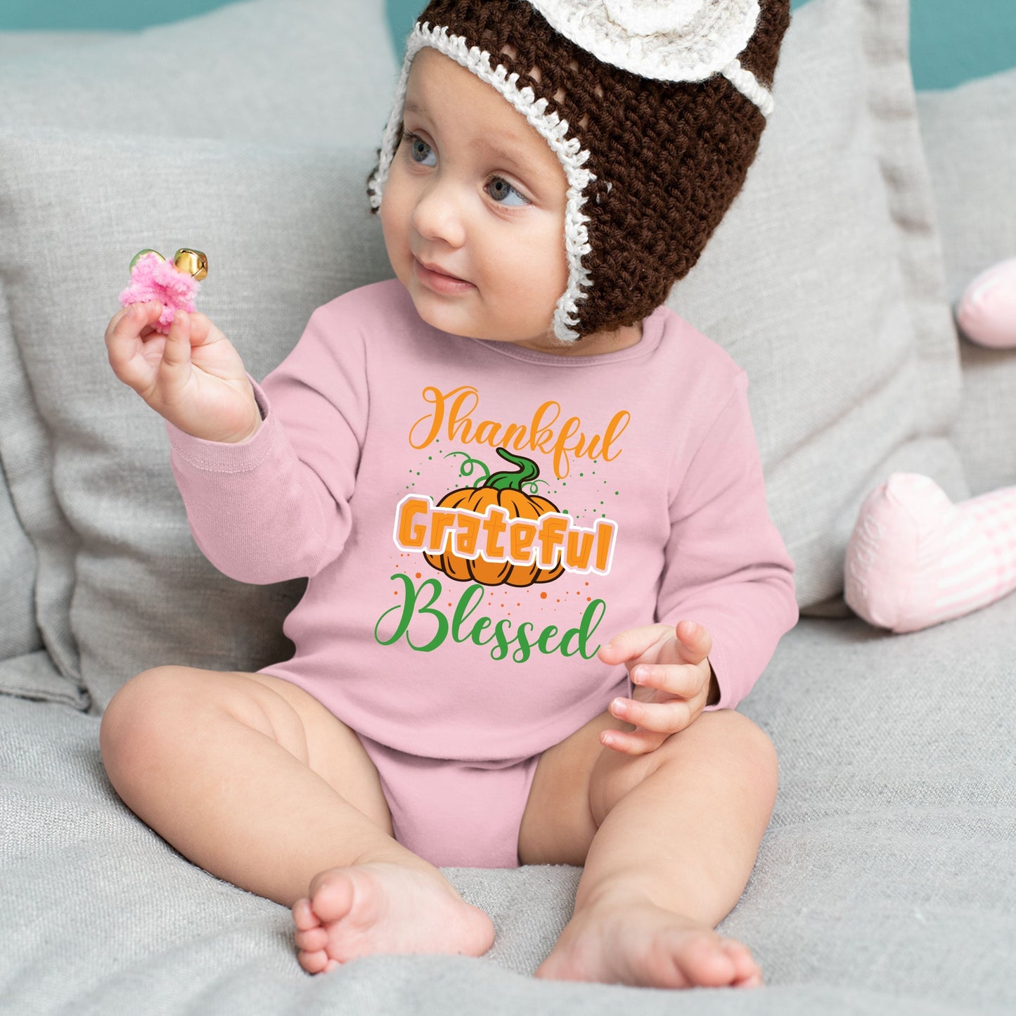 Thankful Grateful Blessed, Thanksgiving Bodysuit, Thanksgiving Onesies for kids, Thanksgiving Gift Ideas, Cute Thanksgiving