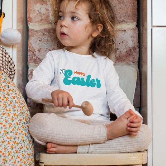 Happy Easter - Toddler Long Sleeve Tee