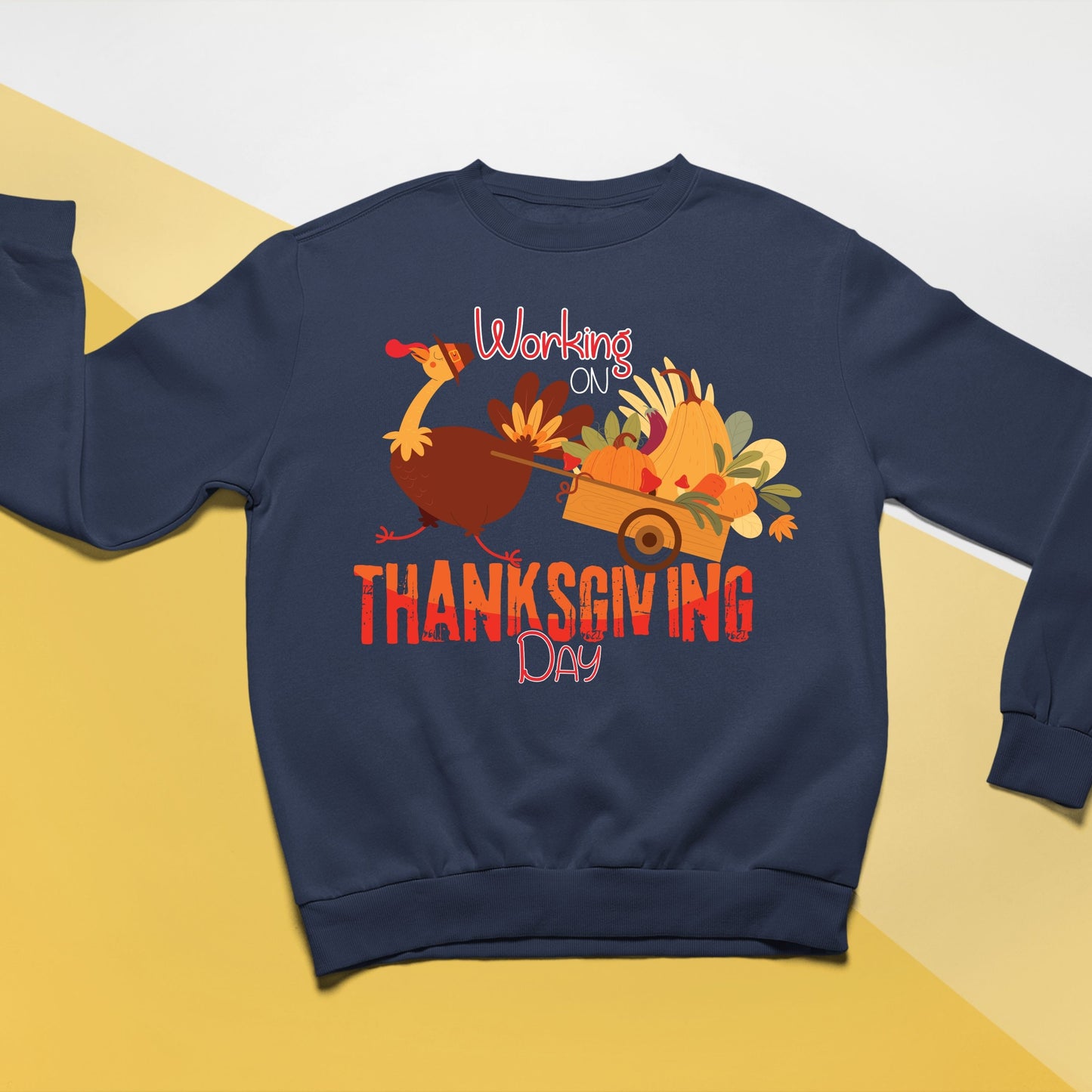 Working on Thanksgiving Sweatshirt, Thanksgiving Sweatshirt, Thanksgiving Sweater for Kid, Thanksgiving Gift, Cute Thanksgiving