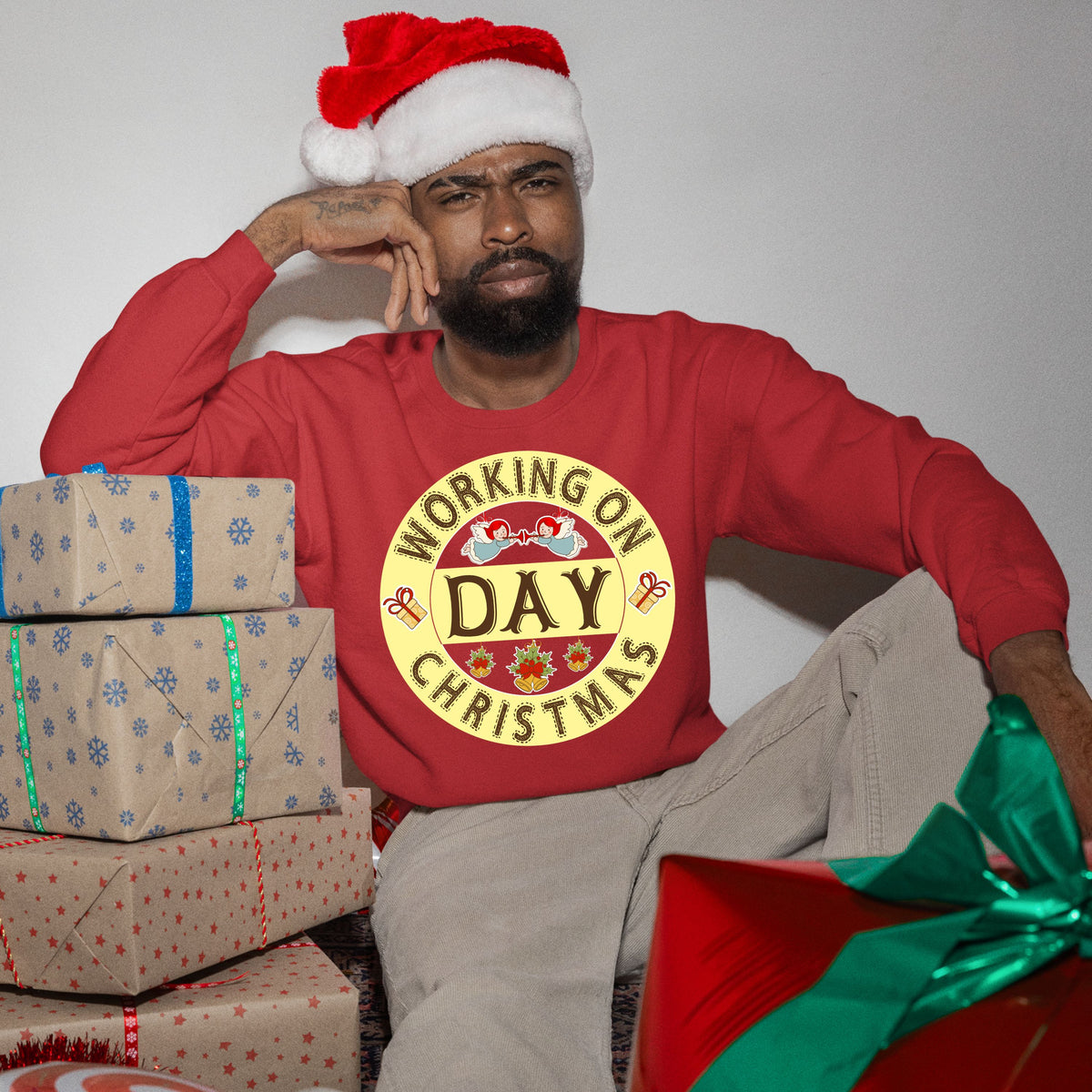 Working on Chirstmas day , Nursing Shirt, Doctor Gift for Him, Christmas Shirt,  School TShirt, 2022 Christmas, Christmas Sweatshirt, Doctor