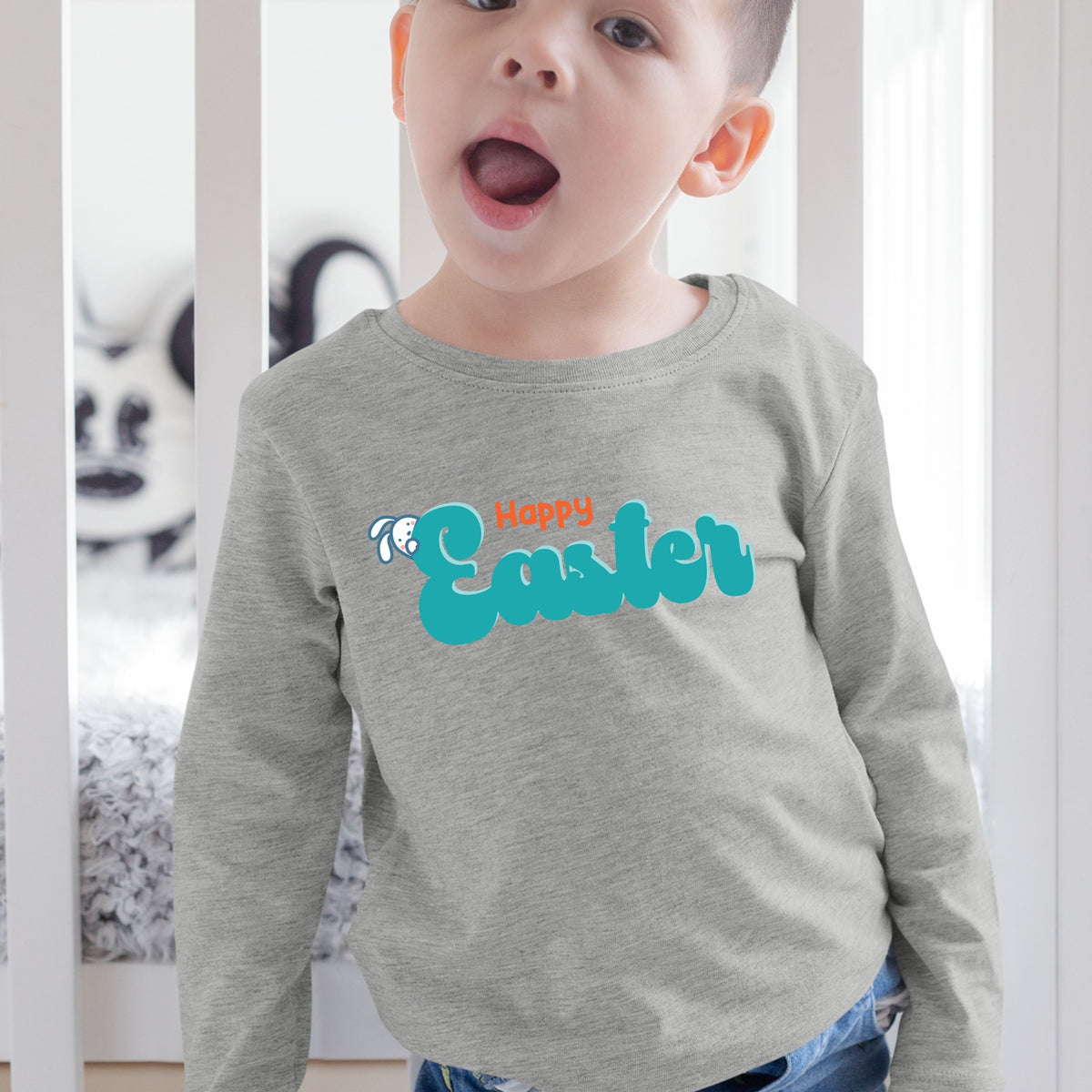 Happy Easter - Toddler Long Sleeve Tee
