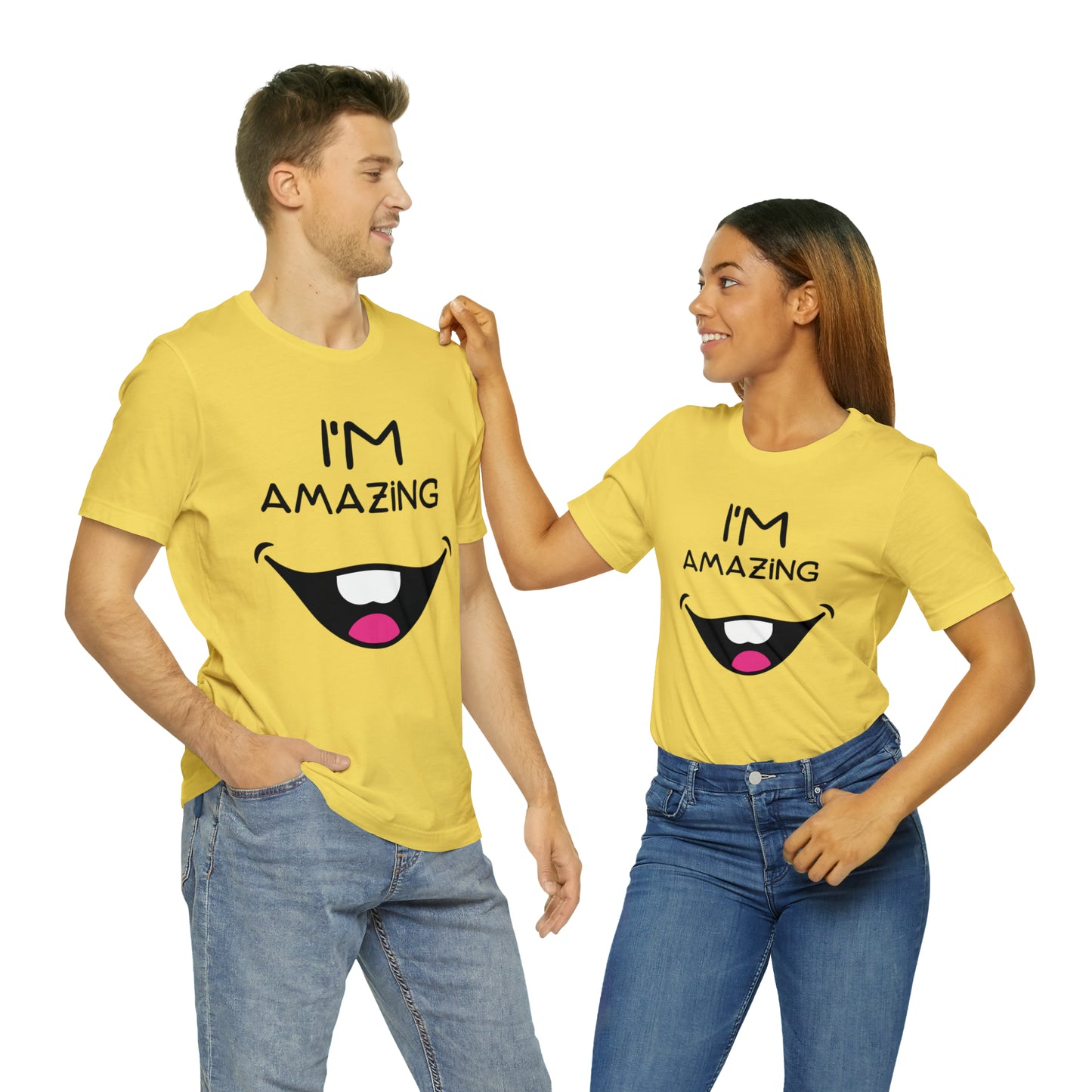 Toothy Smile I'm Amazing | Unisex Jersey Short Sleeve Tee