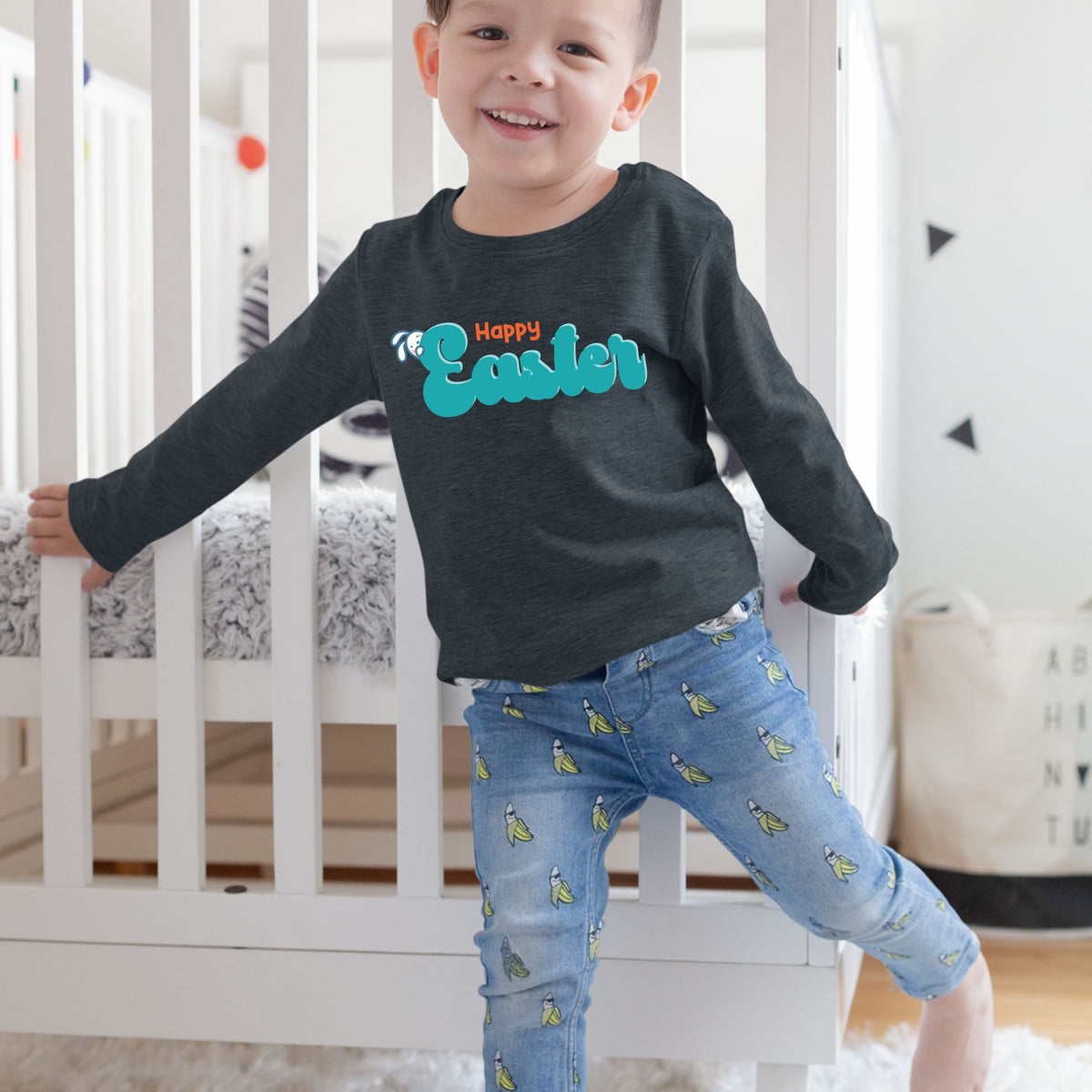 Happy Easter - Toddler Long Sleeve Tee