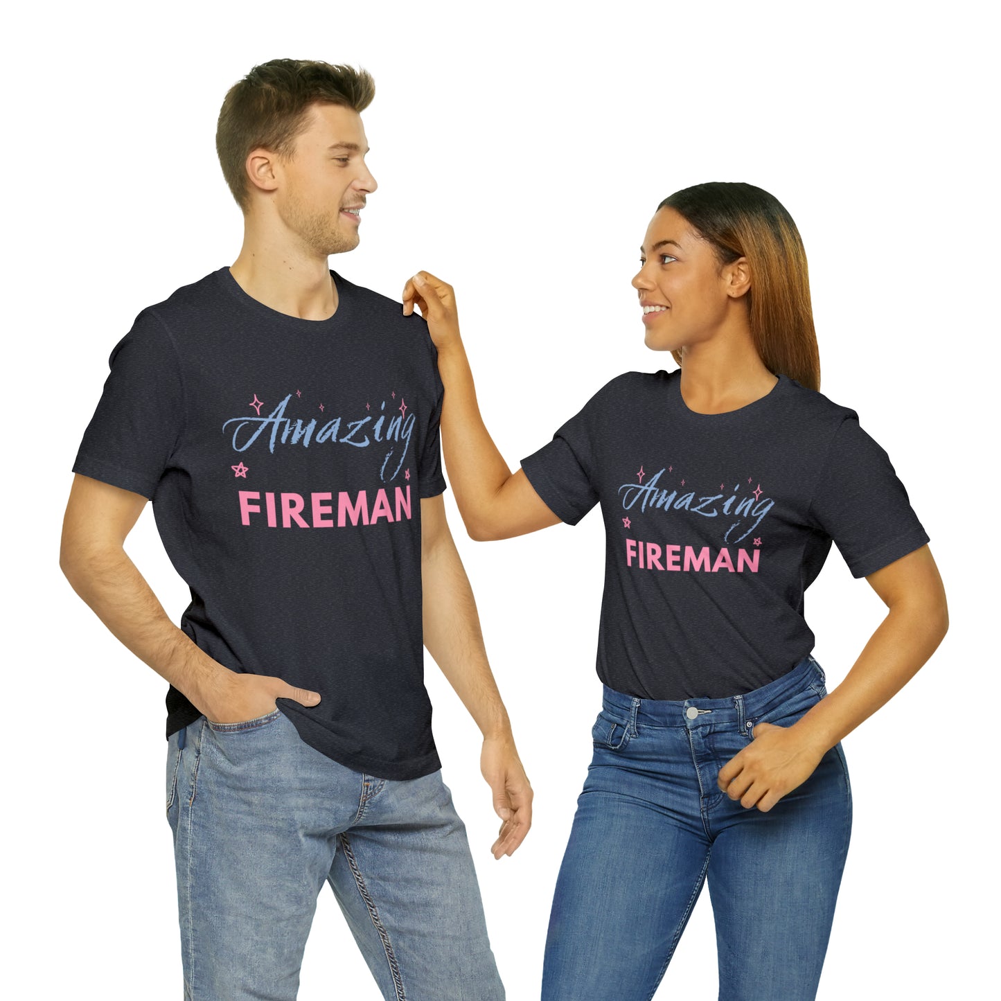Amazing Fireman Unisex Jersey Short Sleeve Tee