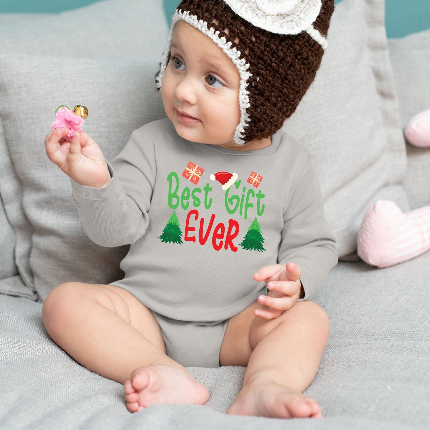 Best Gift Ever, Christmas Bodysuits For Kids, Christmas Long Sleeves, Christmas Bodysuits, Christmas Onesies, Christmas Present