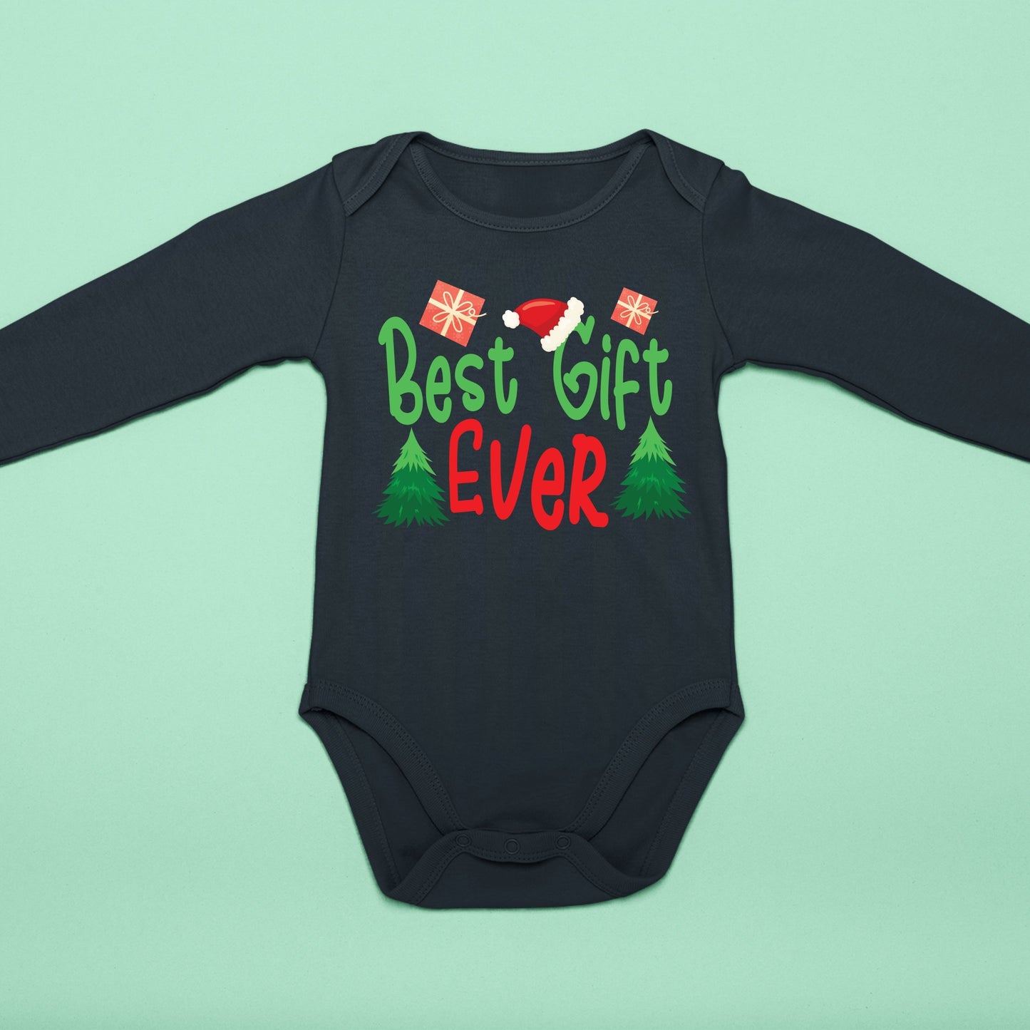 Best Gift Ever, Christmas Bodysuits For Kids, Christmas Long Sleeves, Christmas Bodysuits, Christmas Onesies, Christmas Present