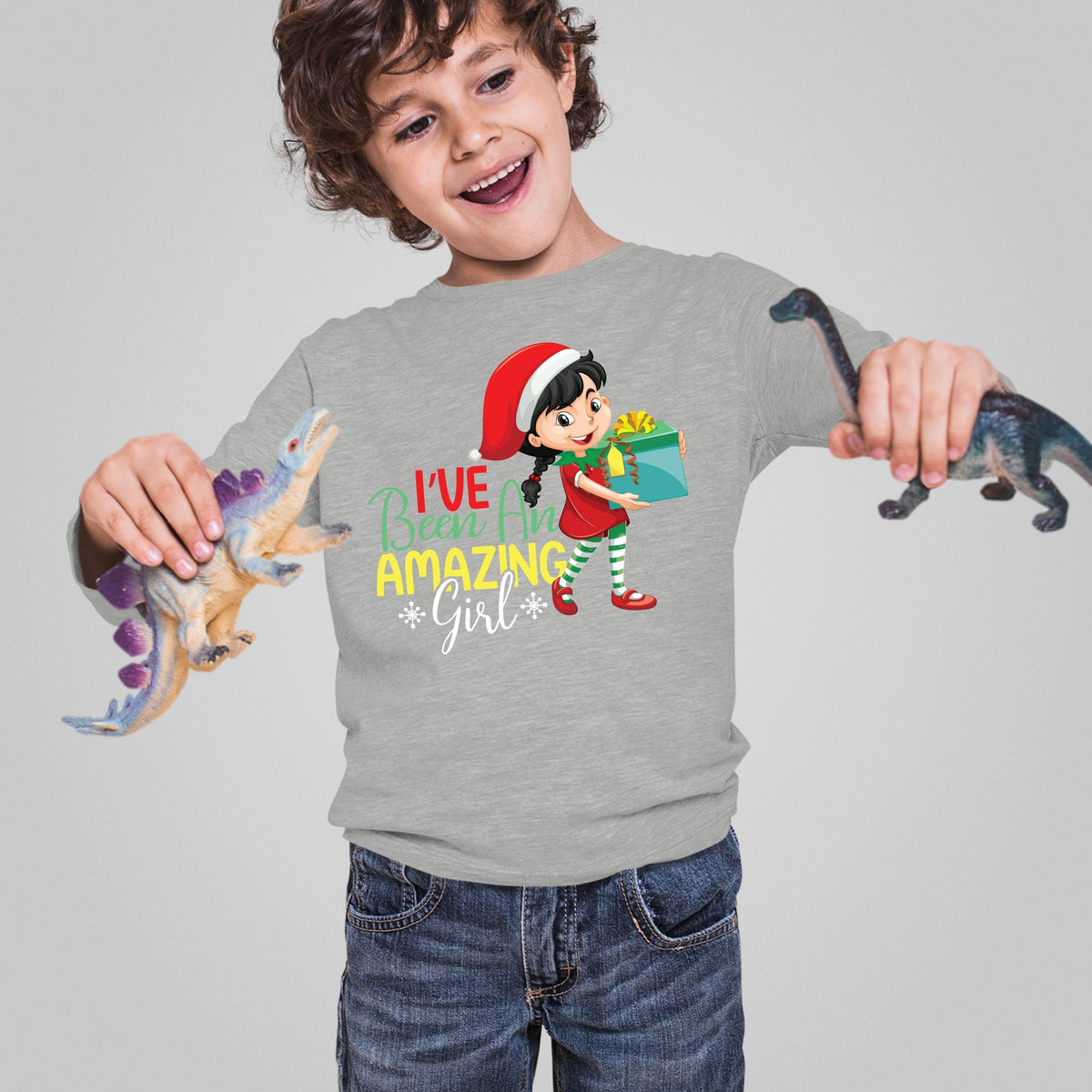 Ive Been an Amazing Girl, Christmas Long Sleeves, Christmas Crewneck For Toddler, Christmas Present, Christmas Sweatshirt, Christmas Sweater