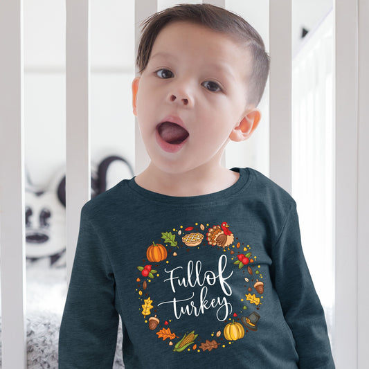 Full Of Turkey, Thanksgiving Sweatshirt, Thanksgiving Sweater for kids, Thanksgiving Gift Ideas, Cute Thanksgiving
