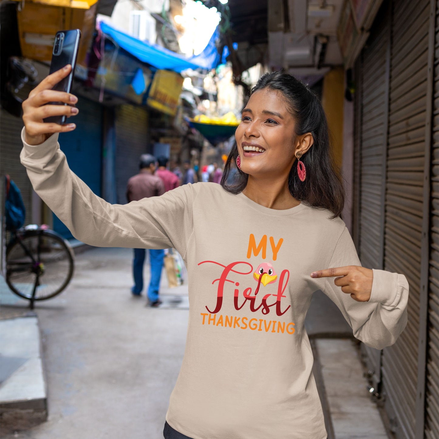 My First Thanks Giving, Thanksgiving Sweatshirt, Thanksgiving Sweater for Women, Thanksgiving Gift Ideas, Cute Thanksgiving