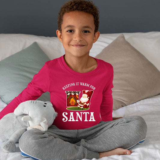 Keeping It Warm for Santa, Toddler Long Sleeves, Christmas Decor, Christmas Clothing, Christmas Sweatshirts, Christmas Shirts, Christmas