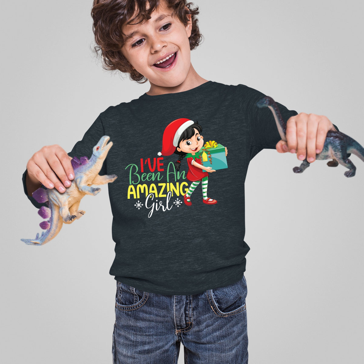 Ive Been an Amazing Girl, Christmas Long Sleeves, Christmas Crewneck For Toddler, Christmas Present, Christmas Sweatshirt, Christmas Sweater