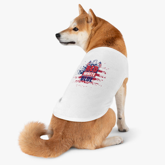 Red White Blue Pet Tank Top