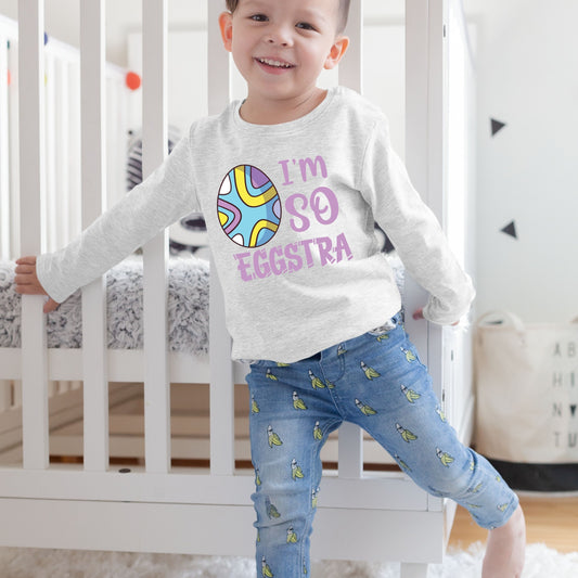 I'm So Eggstra - Toddler Long Sleeve Tee
