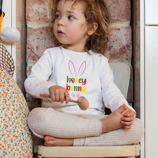 Honey Bunny- Toddler Long Sleeve Tee